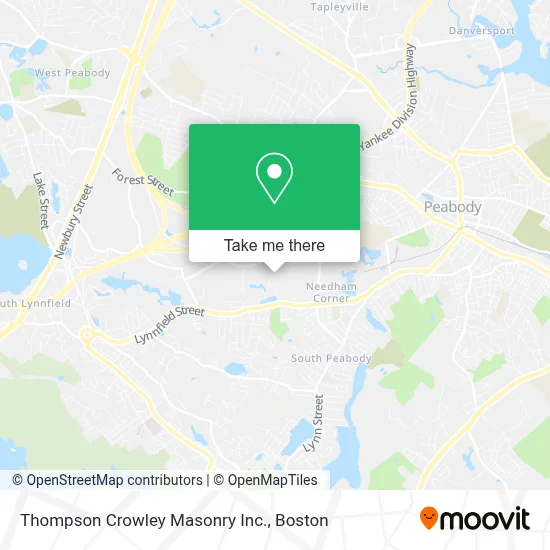 Thompson Crowley Masonry Inc. map