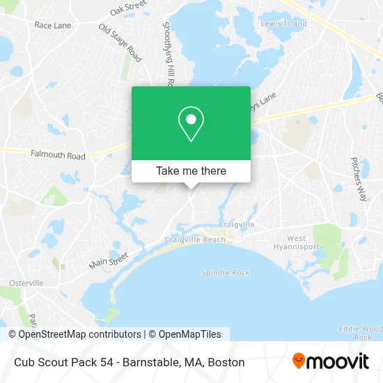 Cub Scout Pack 54 - Barnstable, MA map