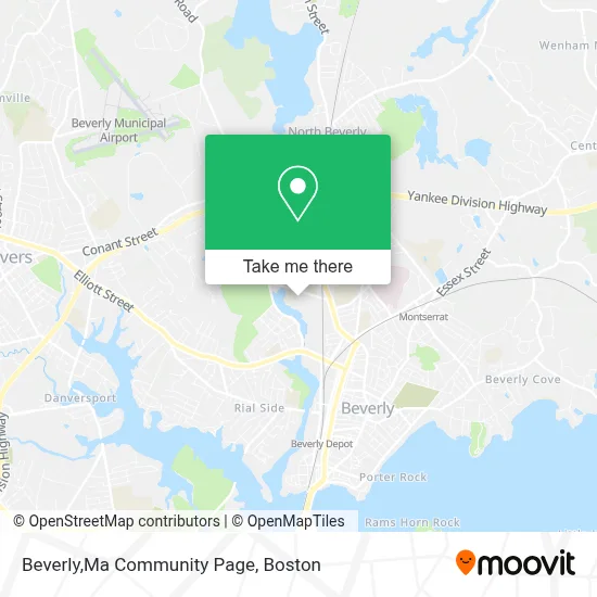 Beverly,Ma Community Page map
