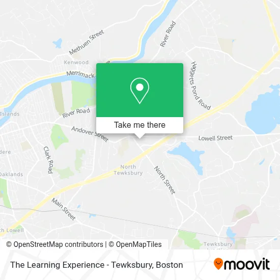 The Learning Experience - Tewksbury map