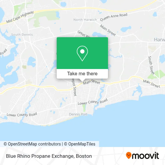 Blue Rhino Propane Exchange map
