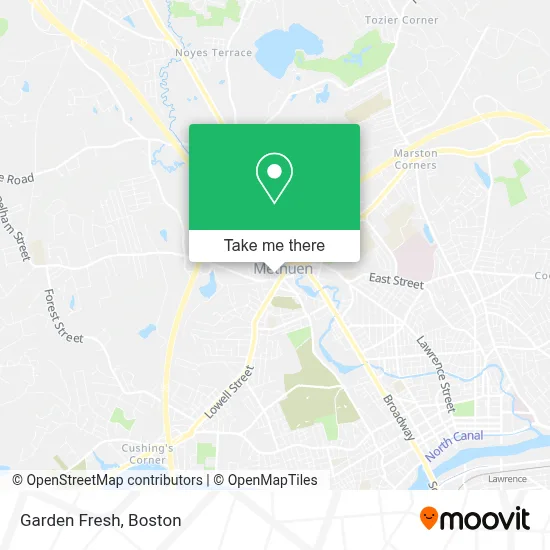 Garden Fresh map