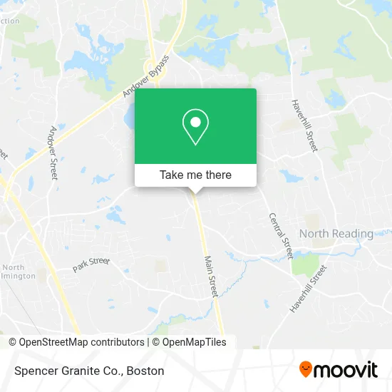 Spencer Granite Co. map