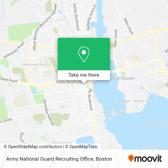 Army National Guard Recruiting Office map