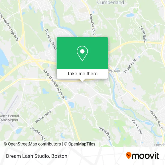 Dream Lash Studio map