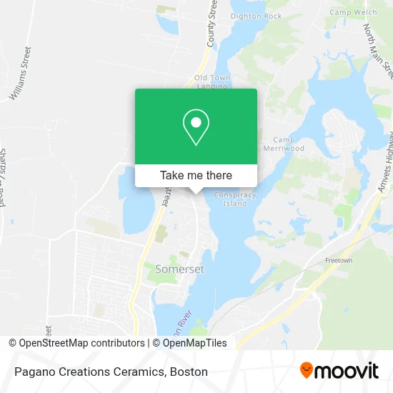 Pagano Creations Ceramics map