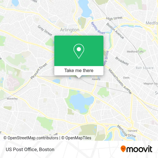 Us Post Office map