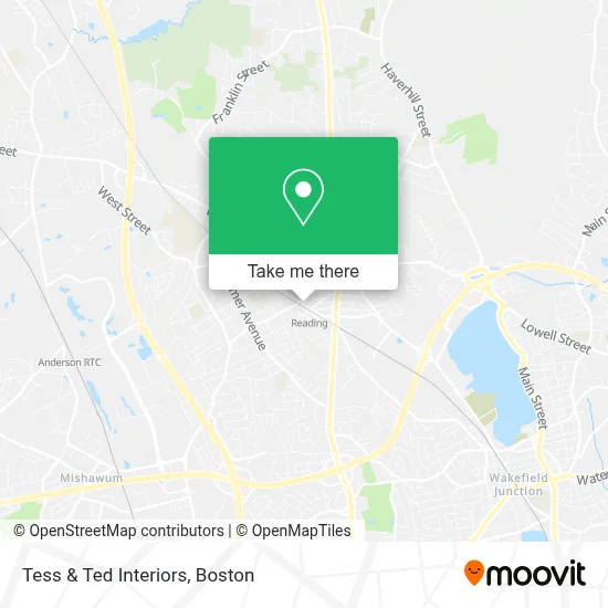 Tess & Ted Interiors map