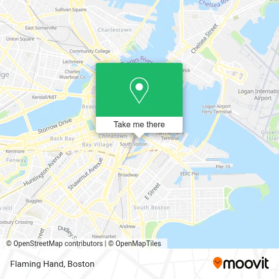 Flaming Hand map