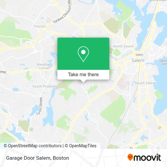 Garage Door Salem map