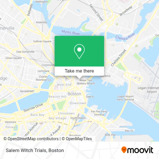 Salem Witch Trials map