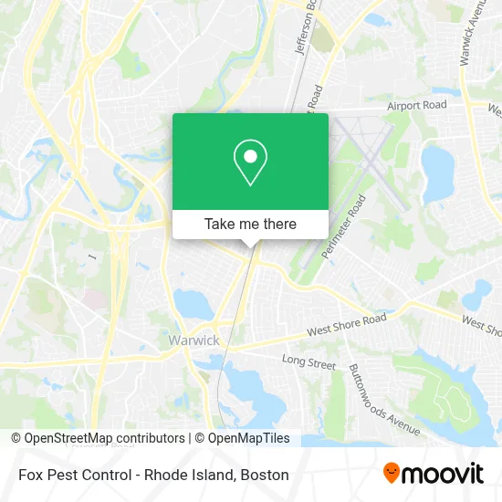 Fox Pest Control - Rhode Island map