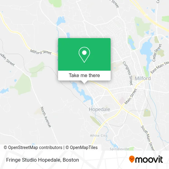 Fringe Studio Hopedale map