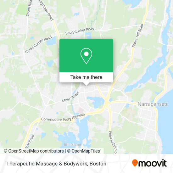 Therapeutic Massage & Bodywork map