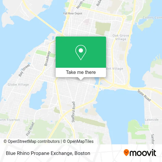 Blue Rhino Propane Exchange map