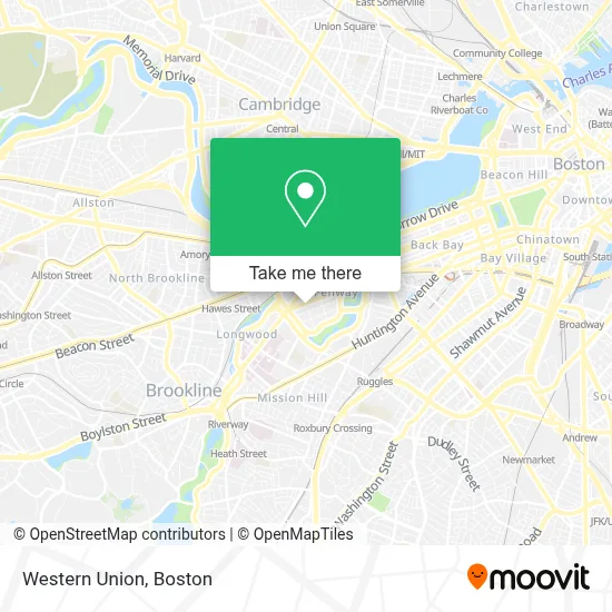 Western Union map