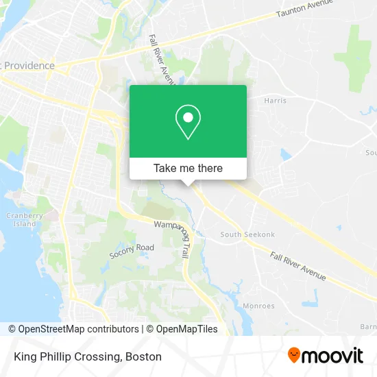 King Phillip Crossing map