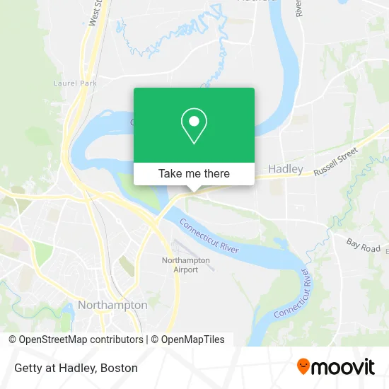 Getty at Hadley map