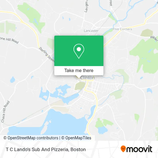 T C Lando's Sub And Pizzeria map