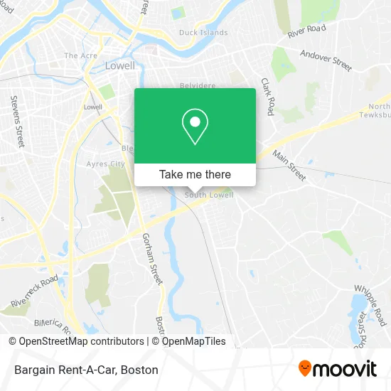 Bargain Rent-A-Car map