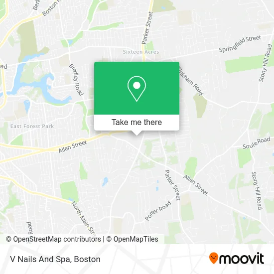 V Nails And Spa map