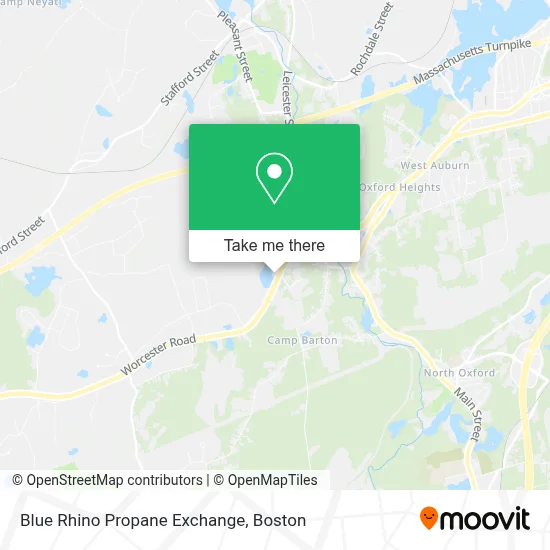 Blue Rhino Propane Exchange map