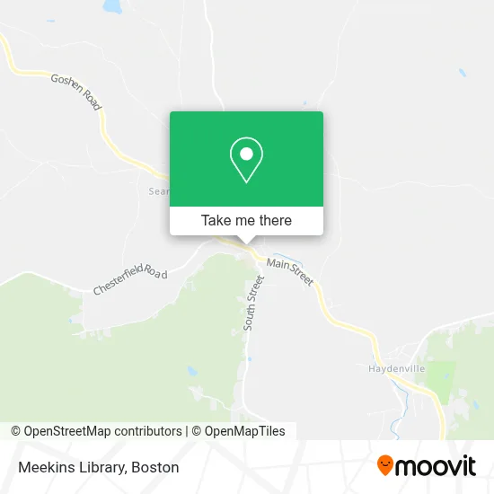 Meekins Library map