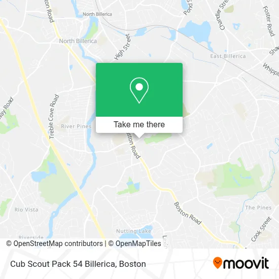 Cub Scout Pack 54 Billerica map