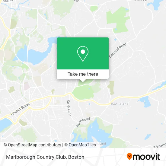 Marlborough Country Club map