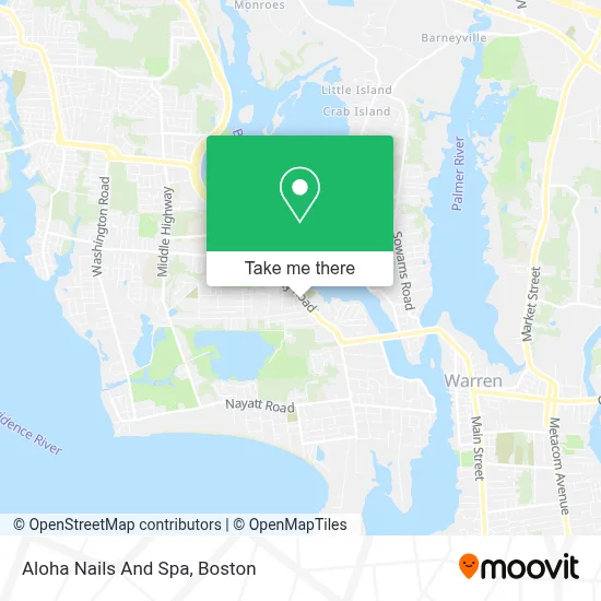 Aloha Nails And Spa map