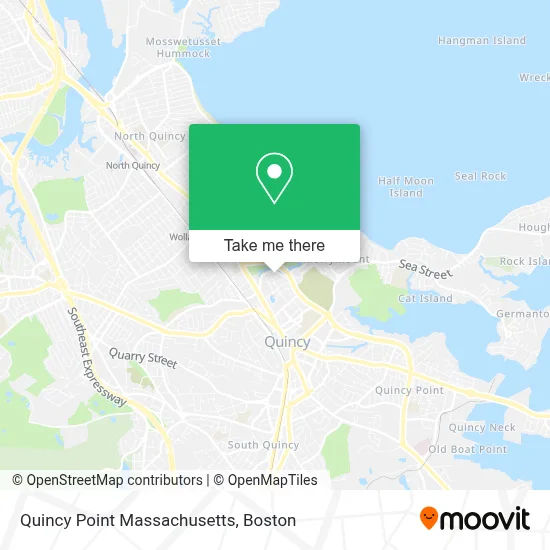 Quincy Point Massachusetts map