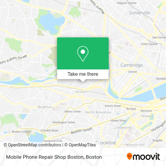 Mobile Phone Repair Shop Boston map