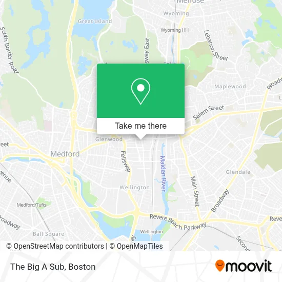 The Big A Sub map
