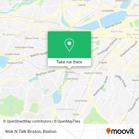 Wok N Talk Boston map