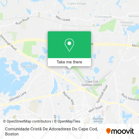Comunidade Cristã De Adoradores Do Cape Cod map