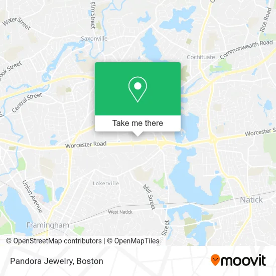 Pandora Jewelry map