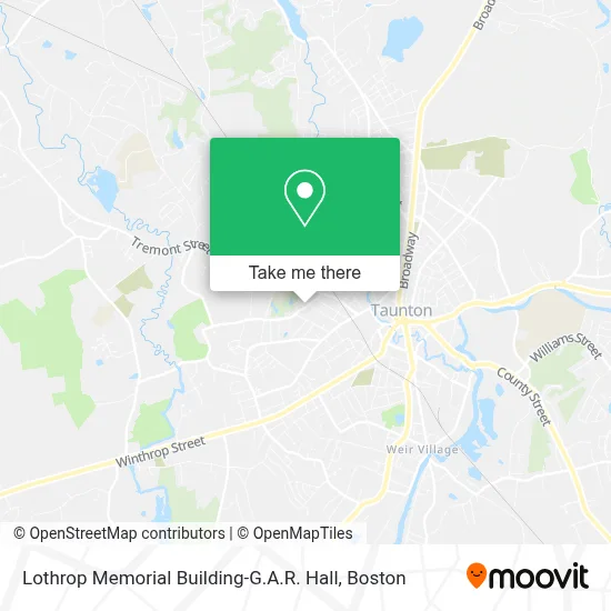 Lothrop Memorial Building-G.A.R. Hall map