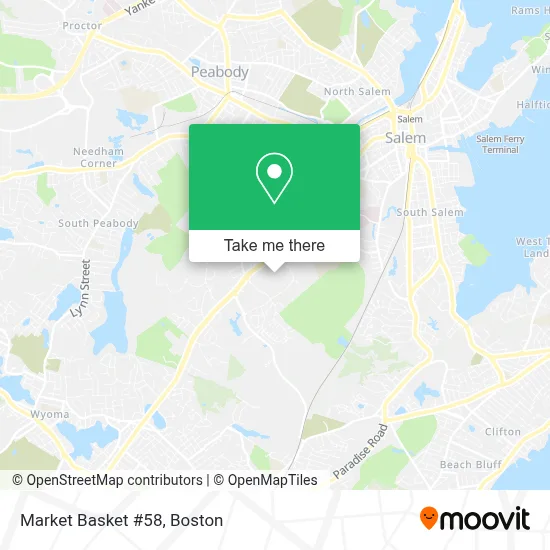 Market Basket #58 map