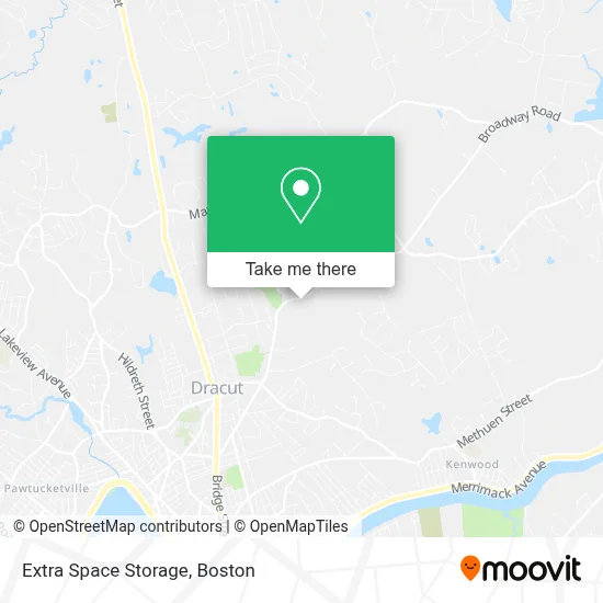Extra Space Storage map