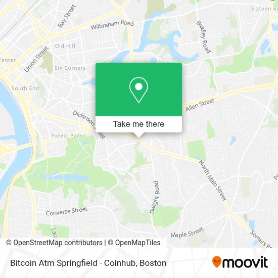 Bitcoin Atm Springfield - Coinhub map
