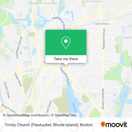 Trinity Church (Pawtucket, Rhode Island) map