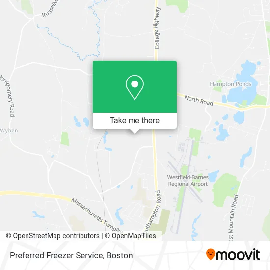 Preferred Freezer Service map