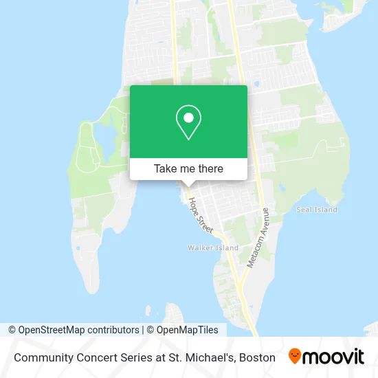 Community Concert Series at St. Michael's map