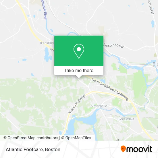 Atlantic Footcare map