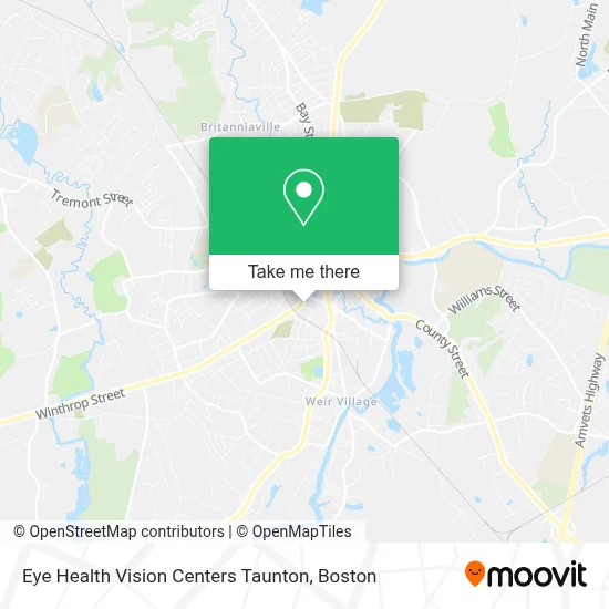 Eye Health Vision Centers Taunton map