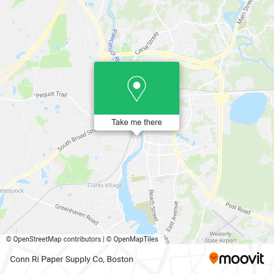 Conn Ri Paper Supply Co map