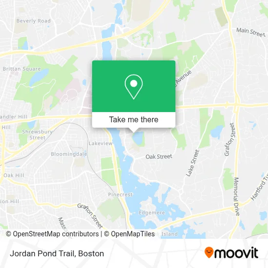 Jordan Pond Trail map