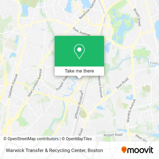Warwick Transfer & Recycling Center map