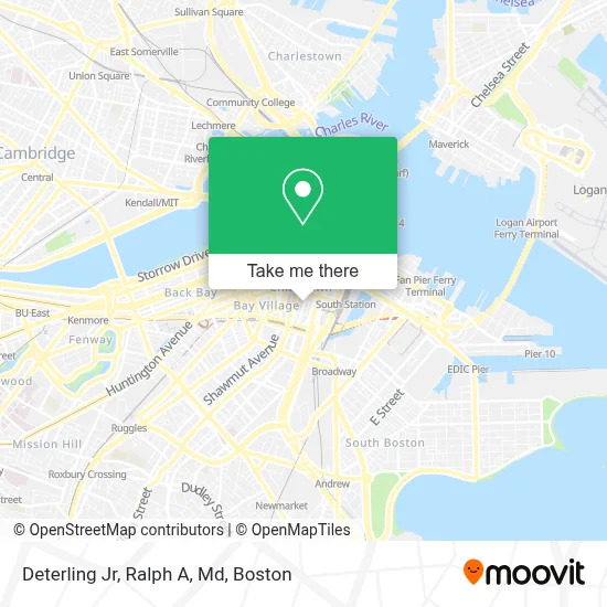 Deterling Jr, Ralph A, Md map