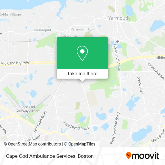 Cape Cod Ambulance Services map